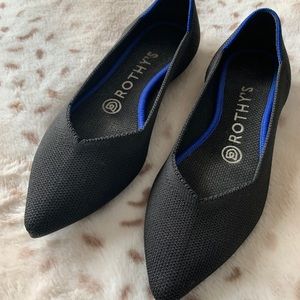 Rothy’s Pointed Toe Black Solid 6.5